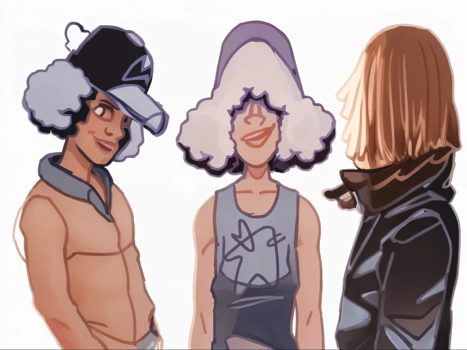 3 characters male