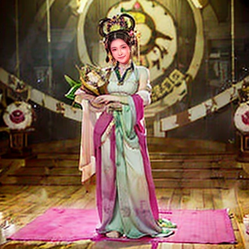 NSFW、perfect face、Mrs. Mi、Three Kingdoms、battle of nagasaka、The costume is dirty with dust and mud.、big 、full nude、full body、big areola、Pubic hair of the same color as the hair、In a dark, shabby hut、messy hair、sweating、after being raped、scared face、Standing on the straw mat