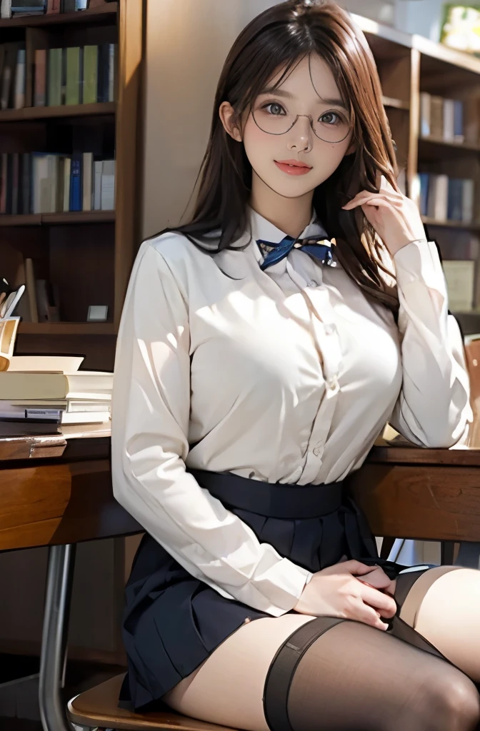（Girl sitting on a chair in office）ulzzang -6500-v1.1、(Raw foto:1.2)、(Photorealsitic:1.4)、a beautiful detailed girl、extremely detailed eye and face、beatiful detailed eyes、((A smile))、huge filesize、ultra-detailliert、hight resolution、ighly detailed、top-quality、​masterpiece、((Translucent white blouse、Sleeveless、off shoulders))、（(Translucent black tight skirt))、illustratio、ighly detailed、nffsw、unification、8k wallpaper、astonishing、finely detail、​masterpiece、top-quality、Highly detailed ticker uniform 8K wallpaper、 Light on the Face、电影灯光、1girl in、sixteen years old、Long grey hair、side split、(Beautiful breasts)、(((No panties)))、(eye glasses)、((dynamicposes)))、((sexypose)))、(camel's toe)、(half)、(panthyhose)、((Black hip skirt))on the face、电影灯光、1girl in、sixteen years old、Long grey hair、side split、(breasts of medium size,)、(eye glasses)、((dynamicposes))、((sexypose)))、(camel's toe), tongue、Vaginal orchids、Runny Vaginal Discharge、Blowing tide、Very beautiful breasts、Grasp your breasts with both hands、 Spread your legs、sexual excitement、Sex Expressions、shinny skin。realisitic、Photorealsitic:1.37)、(Kpop Idol)、Medium Hair、(Pink blush)、(illuminating)、[[Open legs、Spread your legs apart]]、(独奏)、dynamicposes、((erectile nipple))、(Puffy eyes:1.２)、 (Slim legs)、erotick、nffsw、Highly detailed ambient occlusion、超A high resolution, A hyper-realistic, Highly detailed, (yawning), (((exhibitionism))), ((she is soaking wet)).Photo
