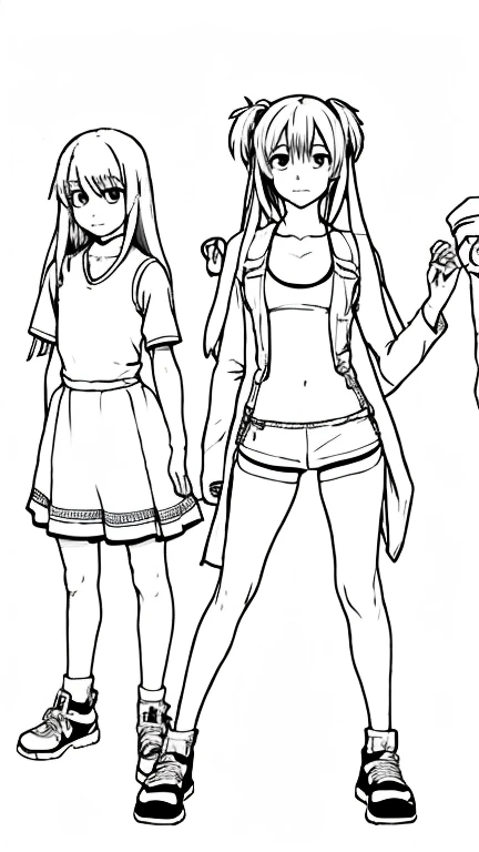 Anime line art