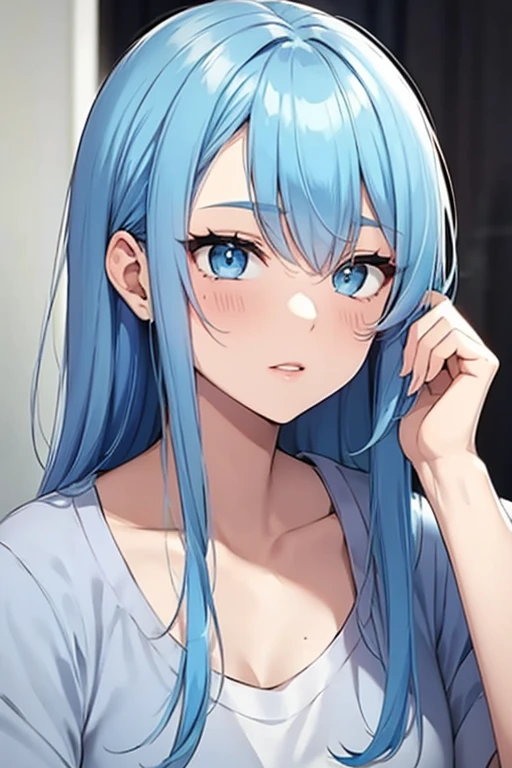 Hair Color Pale Blue
