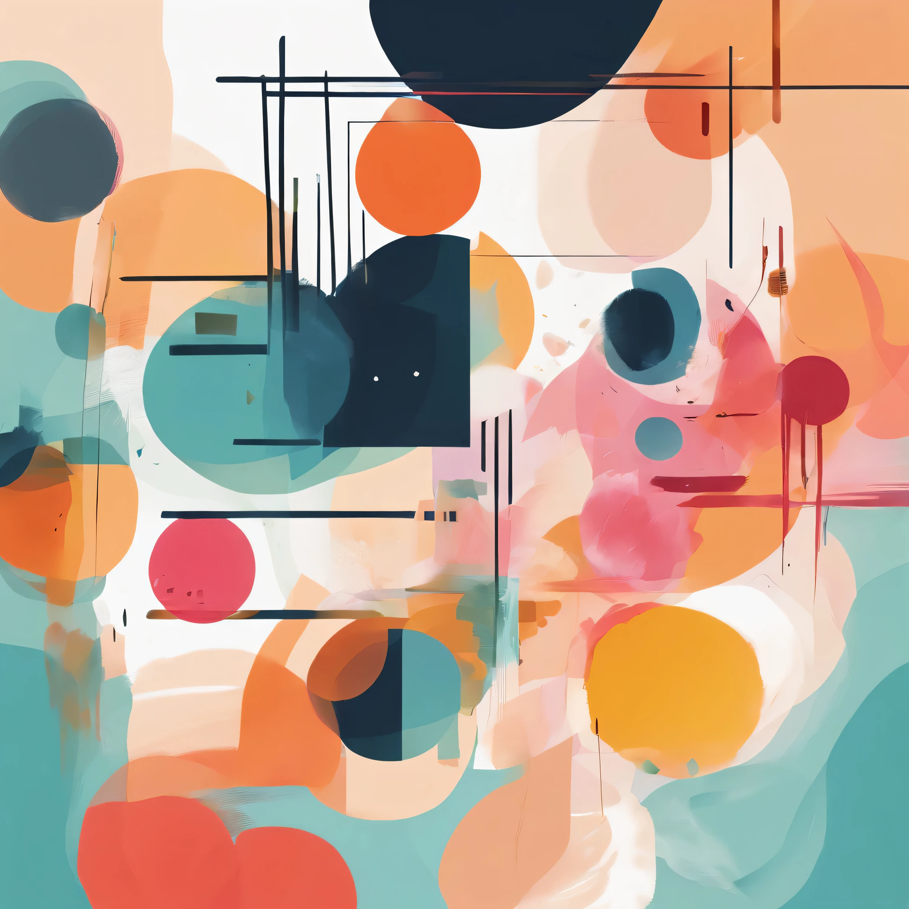 Simple, aesthetic, minimal abstract art