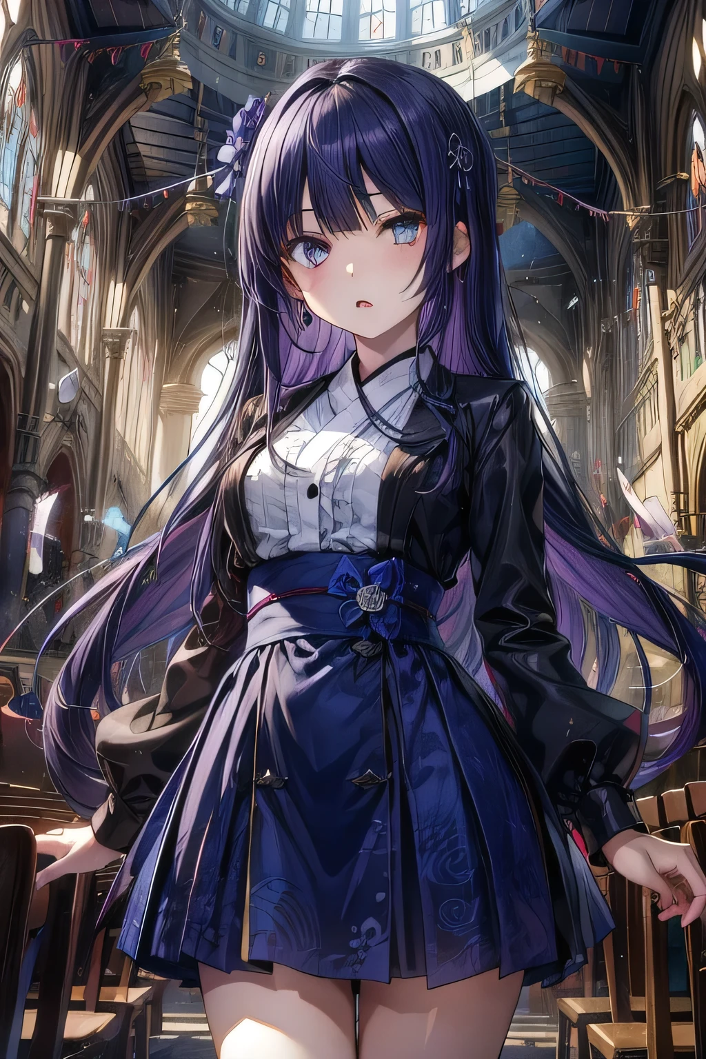 Fujino、Asagami Fujino、Blue glowing evil eye、『(((Asagami Fujino)))』、黒Blue glowing evil eye、Distorted evil eye、((((Asagami Fujino))))、Asagami Fujino、Sister suit、evil eye 、((((Dark blue straight hair)))) 、Asagami Fujino、Fujino、Fujino、 murderer 、紺色のSister suit、sister、analgesia、 AnimeEmpty Church、empty church、Fujino  