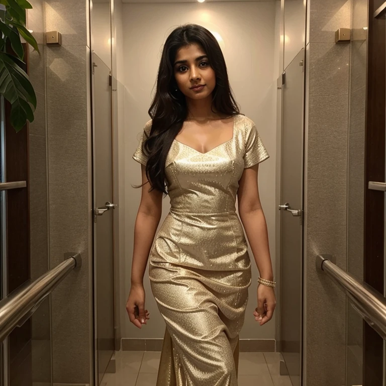 A cute indian doctor in glamorous dress