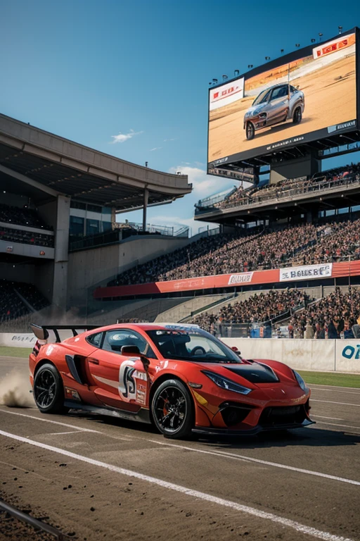 **AI drawing concept**:
In this scene,We can see three different types of vehicles on the track:supercar、Big trucks and motorcycles。They are racing at full speed,The corners of the track are where they compete most fiercely。supercar以其低車身和俯衝的姿勢穿梭於彎道之間,Its sleek body and unique styling make it stand out on the track。Large trucks are characterized by their powerful power and stability,Maintaining a steady pace on the track,試圖與supercar一較高下。Motorcycles, with their flexible handling and high-speed acceleration,,Speed through corners on the track,Compete with other cars for the lead。
The spectator stands in the background are crowded with spectators,they cheered enthusiastically,Cheer for this fierce competition。The billboards next to the track display racing-related advertisements and sponsor logos.,Adds a sense of reality and movement to the entire scene。
The entire scene should highlight the speed and dynamics of the vehicle,and the tense atmosphere during the game。Lines and colors can be used to express the movement and speed of the vehicle,And express the passion and tension of the game through the expressions and postures of the audience。The overall picture should be full of vitality and movement,Attract the audience's attention,Make them feel like they are there。