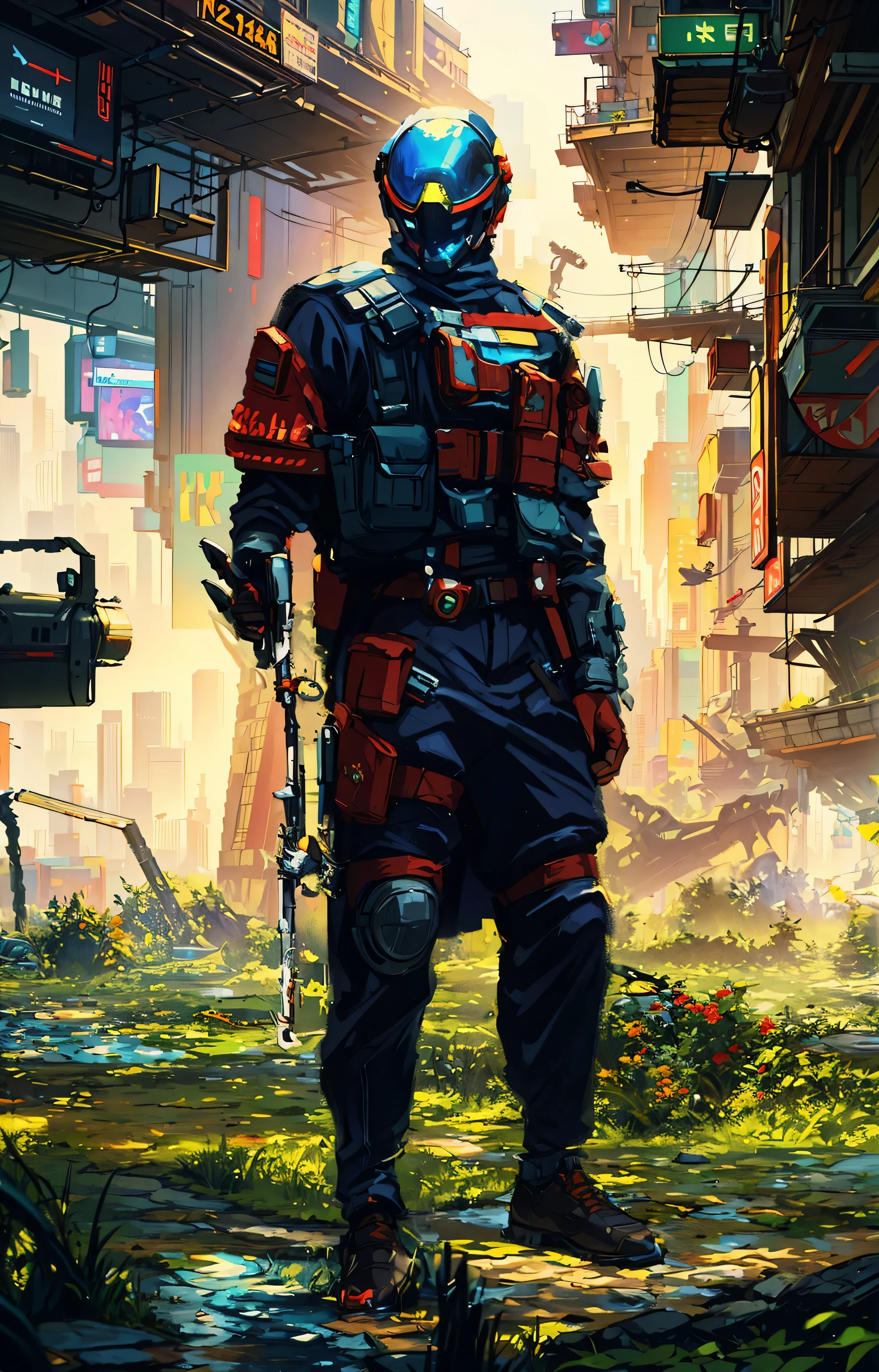 (Best quality, 4k, Masterpiece :1.3), Cyberpunk