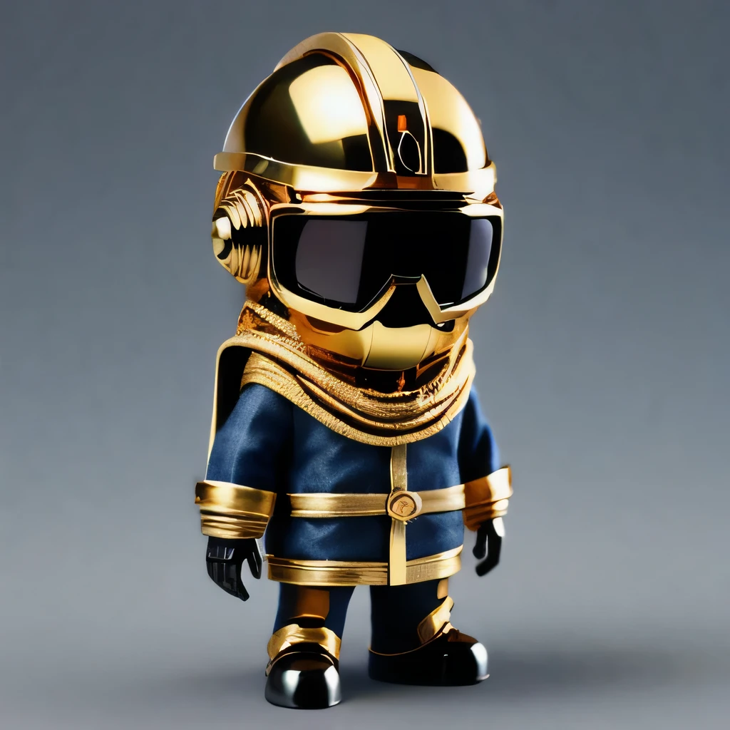 Brilliant Gold Diamond Maya Star((Rosewood))Copper weapons, Burlap Cloak Mummy Hood Platinum Silk Cyberpunk Light Crossbow Space Station 1:90 miniature models, illustration, Side view, (Side view), Wear gold-rimmed reflective sunglasses, Carrying future weapons, very happy, Side view, whole body, 3d, (Black and white checkered glasses) octane rendering, perfect appearance, Collagen protein(((denim)))