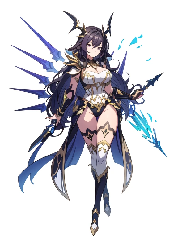 (((Best Quality))) , ((full body)), female, reference sheet, solo, (white background), high fantasy outfits,
