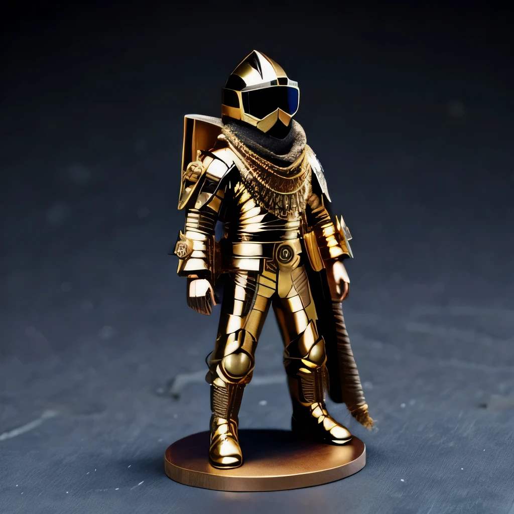 Brilliant Gold Diamond Maya Star((Rosewood))Copper weapons, Burlap Cloak Mummy Hood Platinum Silk Cyberpunk Light Crossbow Space Station 1:90 miniature models, illustration, Side view, (Side view), Wear gold-rimmed reflective sunglasses, Carrying future weapons, very happy, Side view, whole body, 3d, (Black and white checkered glasses) octane rendering, perfect appearance, Collagen protein(((denim)))