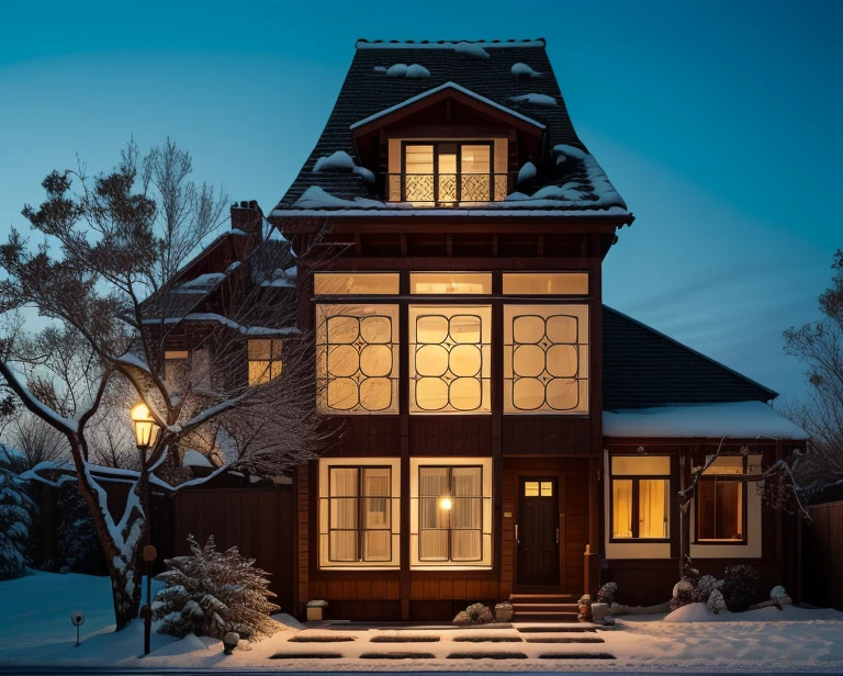 cinematic photo of a house