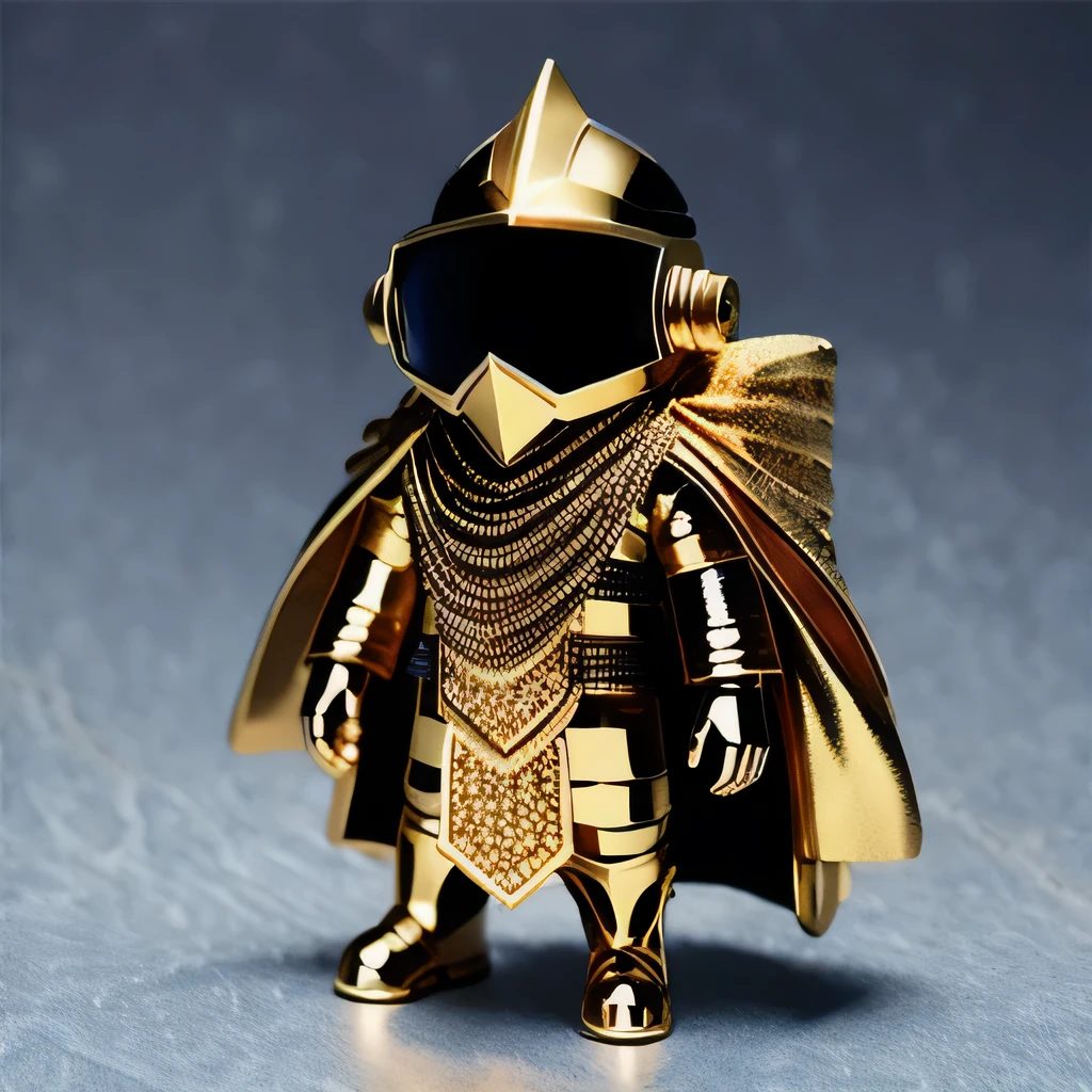 Brilliant Gold Diamond Maya Star（（Rosewood））Copper weapons, Burlap Cloak Mummy Hood Platinum Silk Cyberpunk Light Crossbow Space Station 1:90 miniature models, illustration, Side view, (Side view), Wear gold-rimmed reflective sunglasses, Carrying future weapons, very happy, Side view, whole body, 3d, (Black and white checkered glasses) octane rendering, perfect appearance, Collagen protein（（（denim）））