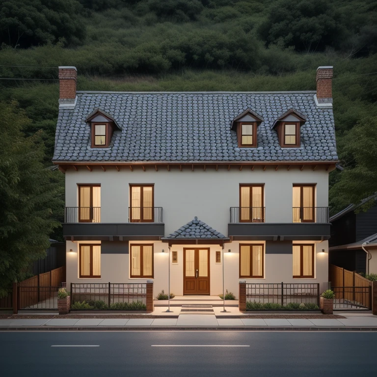 cinematic photo of a contemporary house