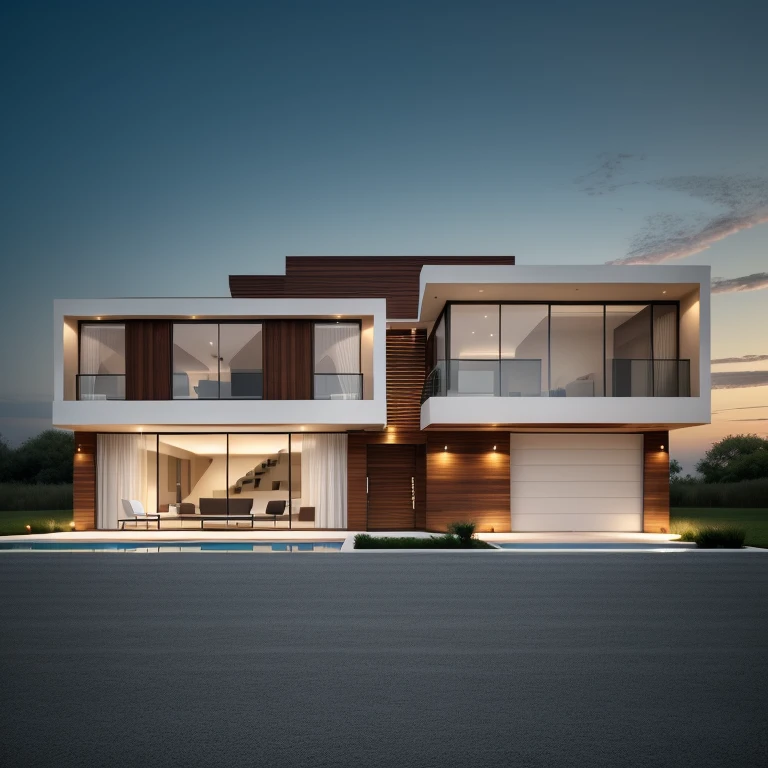 cinematic photo of a modern house