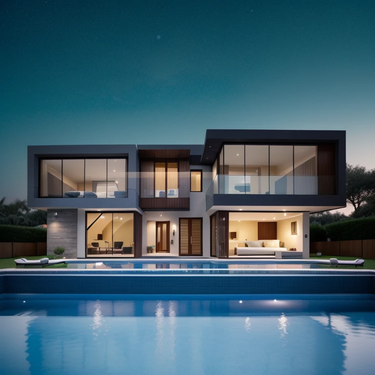 cinematic photo of a modern house