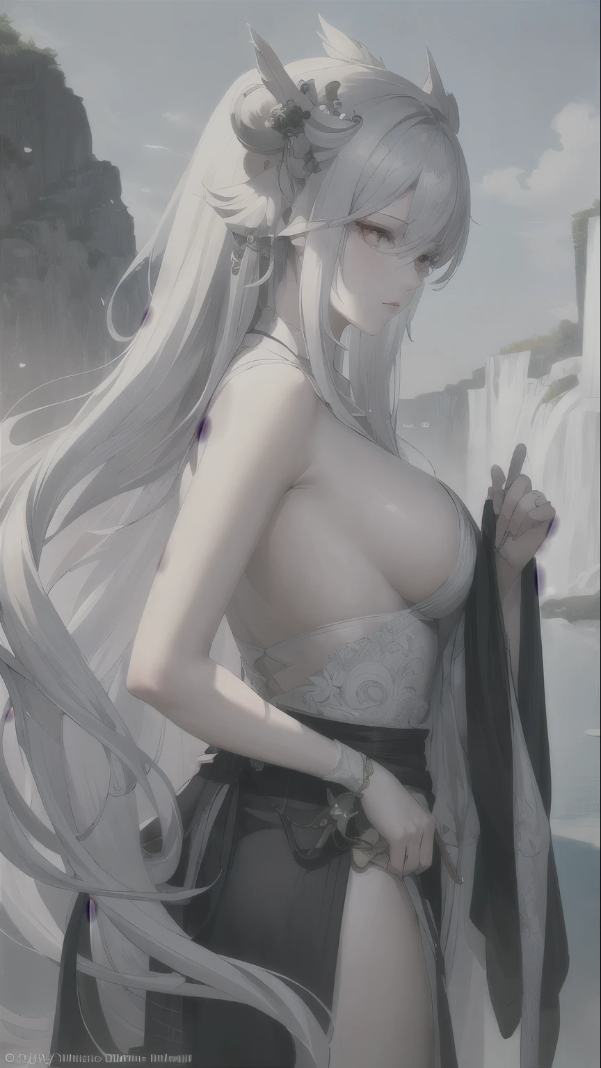 a white hair、Close-up of woman wearing white mask, beautiful legs，Chivalrous style，beautiful figure painting, guweiz, guweiz style artwork, White-haired God, author：Yang Jie, Epic and beautiful character art, Stunning character art, author：Fan Qi, by Wuzhun Shifan, guweiz on pixiv artstation