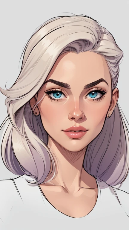 estilo de desenho animado:1.2), mulher brasileira draw ART Artline fundo branco mulher Imagem de desenho animado de uma mulher , roupas sensuais , garota super valente destemida , cartoon style illustration, estilo de arte dos desenhos animados, estilo de arte dos desenhos animados, digital illustration style, design de personagens altamente detalhado, arte digital detalhada fofa, City fan art, design de personagem retrato, beautiful digital illustration, retrato de alta qualidade, arte em quadrinhos, retrato do design do personagem, white background Busty without clothes and medium breasts female character cartoon style dressed in Fallout 4 uniform