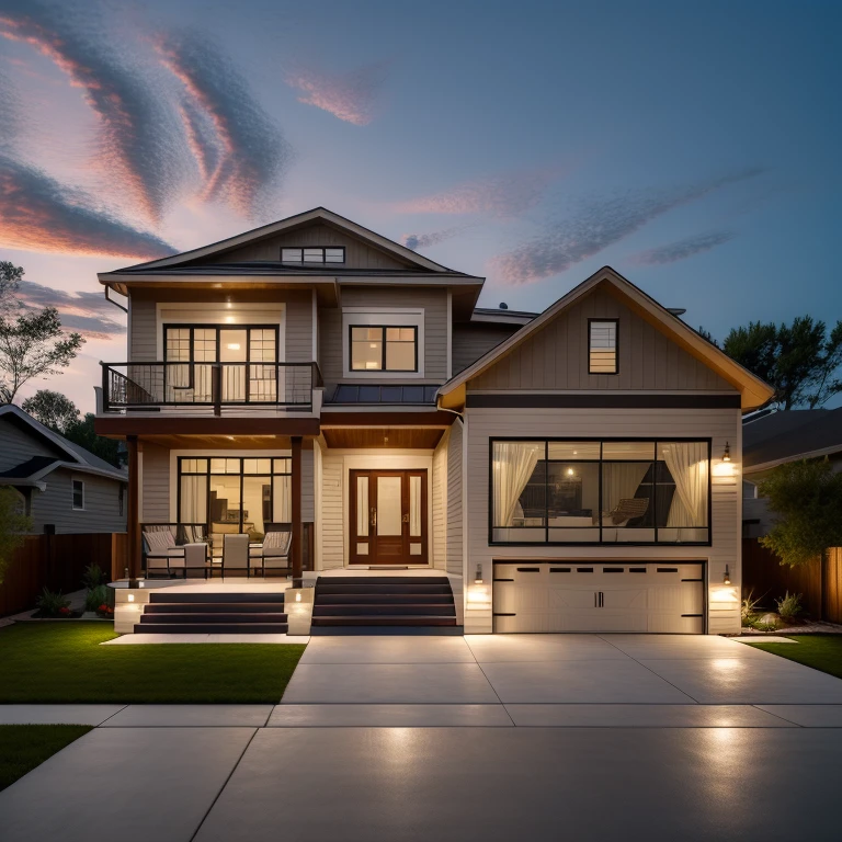 cinematic photo of a suburban american house