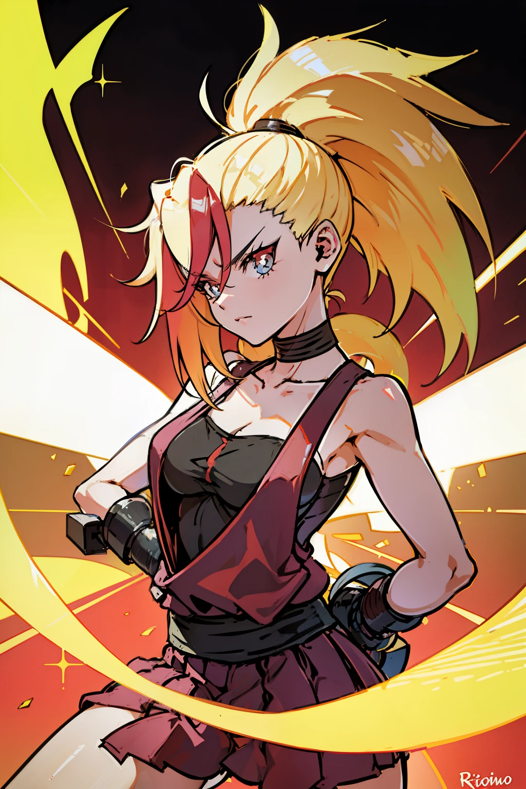 Mulher Kunoichi, holdina uma katana gigante, uma katana gigante perfeita, Standing posture, pose fofa, cabelo ultra longo, cabelos ultra detalhados, rosto ultra detalhados, Perfect eyelashes, olho brilhantes, olhos azuis , tiro de corpo inteiro , ultra detailed hair, ultra detailed body , perfect hair strands, 