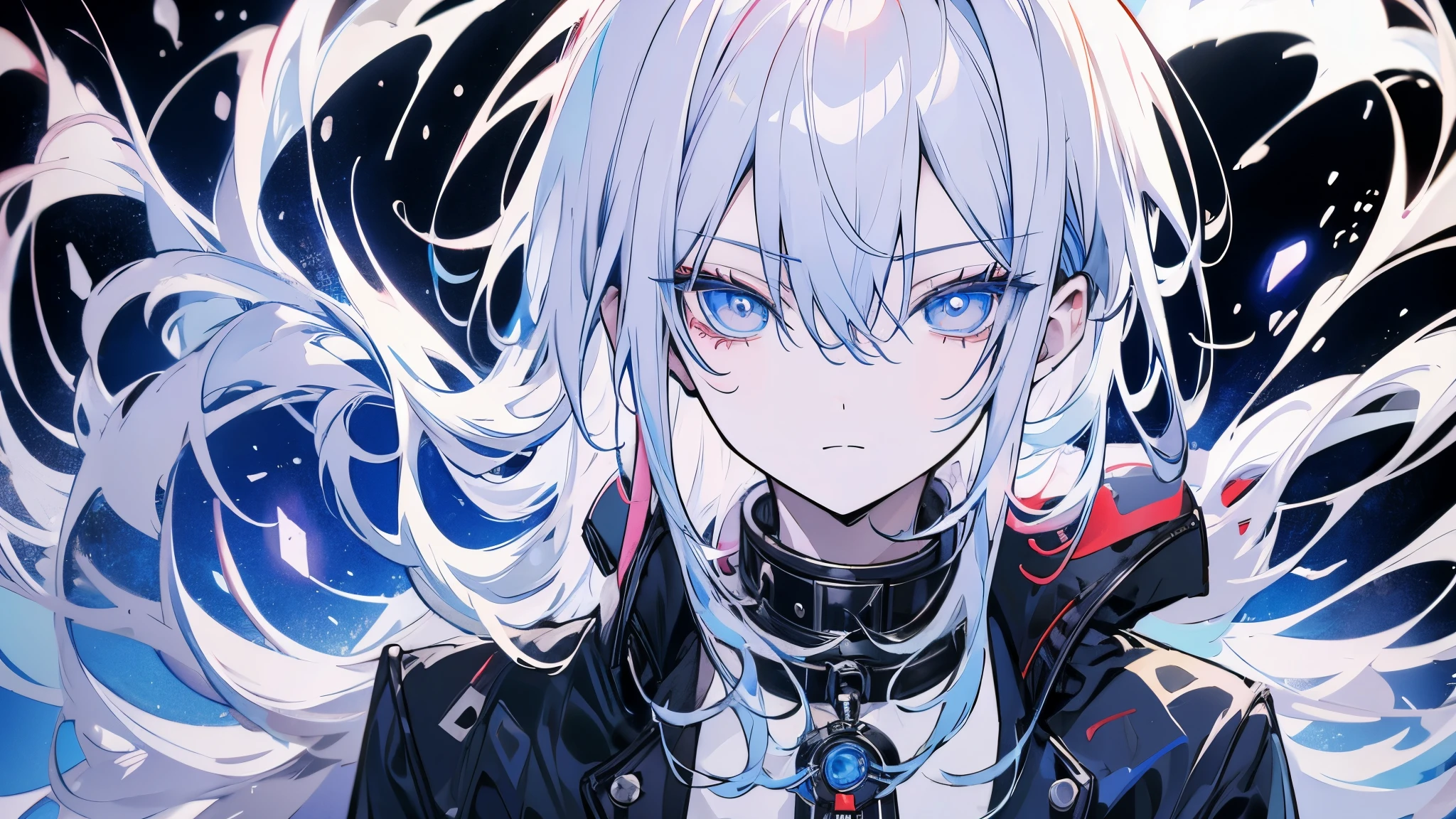 anime, A man with white hair and blue eyes wearing a black coat, best anime 4k konachan wallpaper, tall anime guy with blue eyes, male anime character, key anime art, anime art wallpaper 8 k, 4k anime wallpaper, anime art wallpaper 4 k, anime art wallpaper 4k, badass anime 8 k, young anime man, detailed anime character art