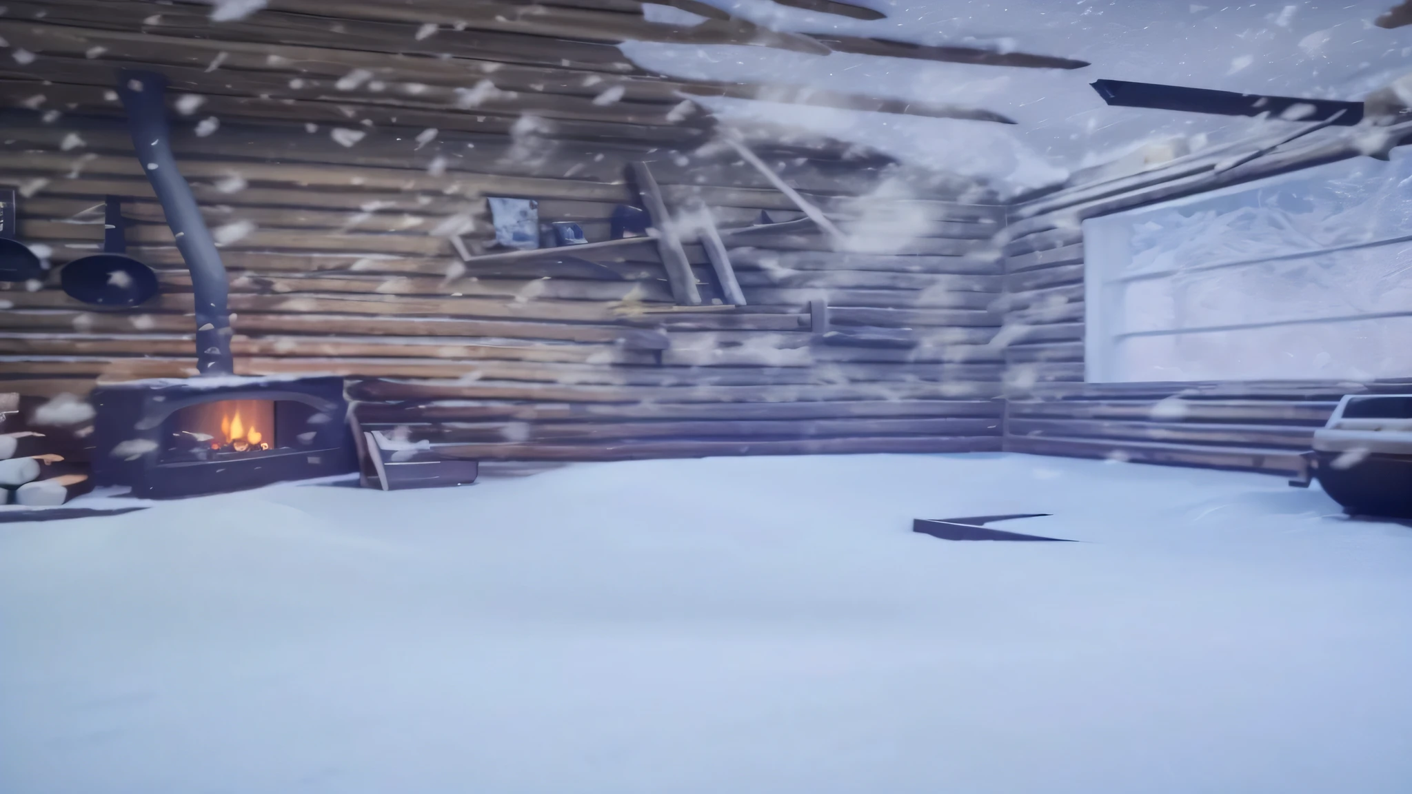 There is a photo of a room with a fireplace and a TV, Fornite game style realism, very detailed Unreal Engine, dusty Unreal Engine, beat. Unreal Engine, Rendering in Unreal Engine, ( ( Unreal Engine ) ), ((((Unreal Engine)))), highly detailed Unreal Engine, Unreal Engine style, solo performance Unreal Engine, cinematic smooth Unreal Engine
