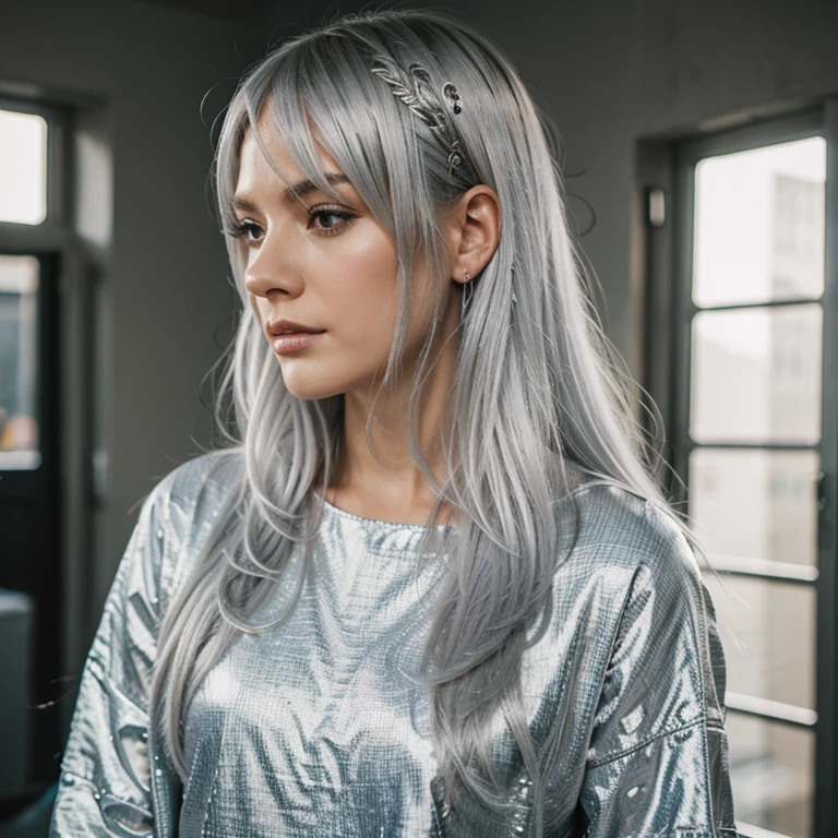 Silver hair