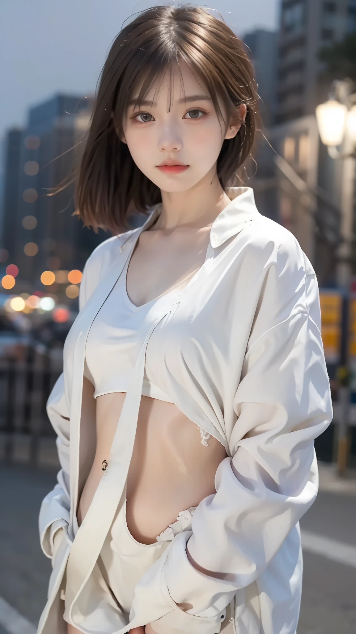 (Extremely detailed CG Unity 8K wallpaper),(masterpiece), (best quality), (Super detailed), (Best Illustration),(The best shadow), Cowboy shooting, (sharp eyeliner, Eyeshadow, Delicate eyes:1.1), (City background:1.2), ,rest , Module 3 (Girls&#39; Frontline), , 
