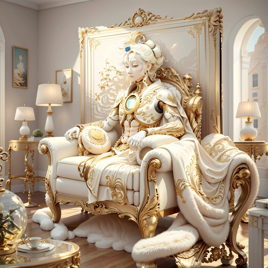 Ivory gold AI coin in the living room