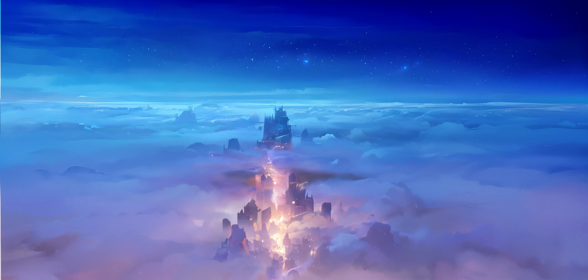 anime, anime, castle, castle, sky, clouds, night, stars, wallpaper, wallpaper,, epic dreamlike fantasy landscape, atmospheric fantasy sky, heaven planet in background, impressive fantasy landscape, mystical fantasy landscape, jessica rossier fantasy art, high fantasy landscape, epic fantasy landscape, luminous sky heaven background, inspired by jessica rossier, glowing colorful octane 8k