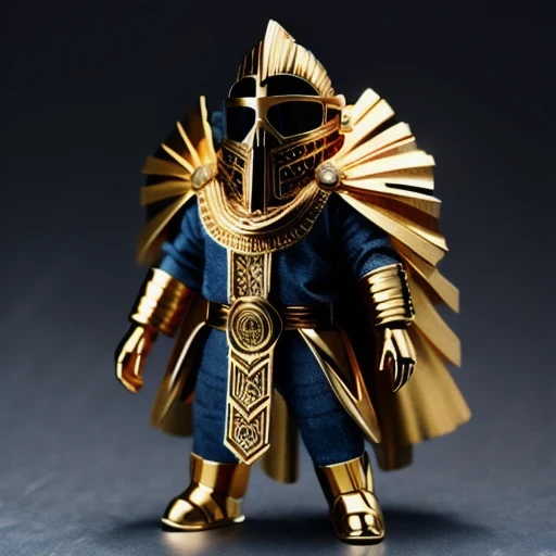 Brilliant Gold Diamond Maya Star((Rosewood))Copper weapons, Burlap Cloak Mummy Hood Platinum Silk Cyberpunk Light Crossbow Space Station 1:90 miniature models, illustration, Side view, (Side view), Wear gold-rimmed reflective sunglasses, Carrying future weapons, very happy, Side view, whole body, 3d, (Black and white checkered glasses) octane rendering, perfect appearance, Collagen protein(((denim)))