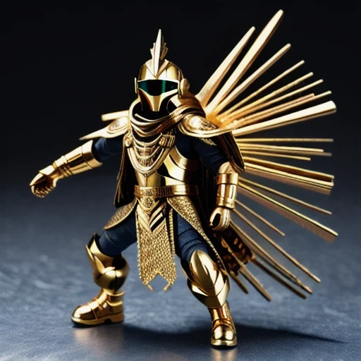 Brilliant Gold Diamond Maya Star((Rosewood))Copper weapons, Burlap Cloak Mummy Hood Platinum Silk Cyberpunk Light Crossbow Space Station 1:90 miniature models, illustration, Side view, (Side view), Wear gold-rimmed reflective sunglasses, Carrying future weapons, very happy, Side view, whole body, 3d, (Black and white checkered glasses) octane rendering, perfect appearance, Collagen protein(((denim)))
