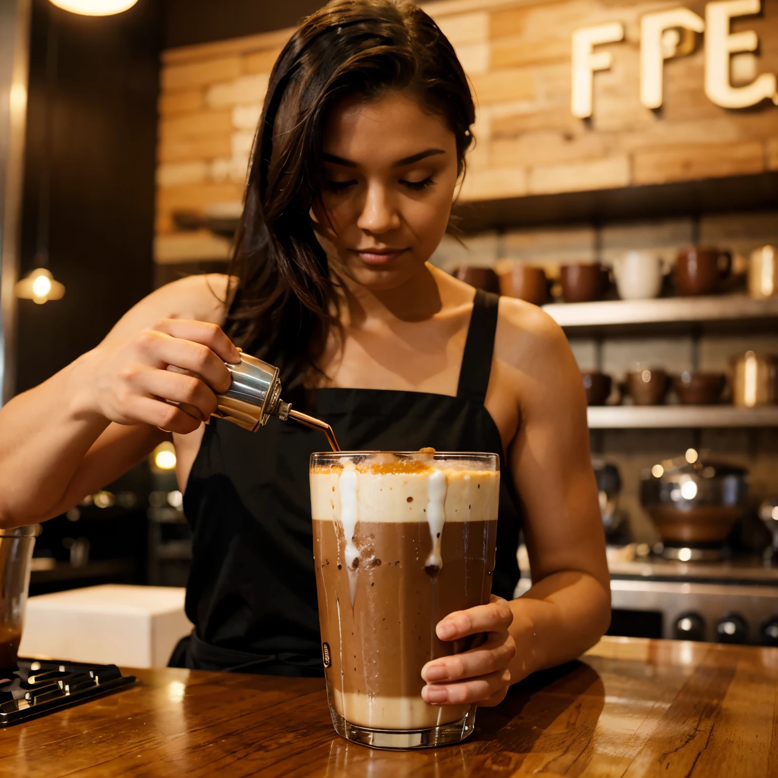 coffee drinks in chopped restaurants
