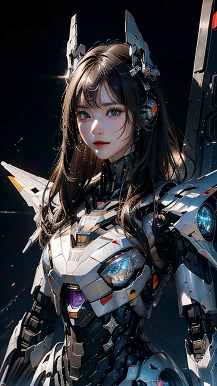 rough skin, Super detailed, advanced details, high quality, 最high quality, High resolution, 1080p, hard disk, beautiful,(war machine),beautifulサイボーグの女性,Mecha cyborg girl,battle mode,Mecha body girl,彼女は未来的なwar machine兵器メカを身に着けています,full body shot