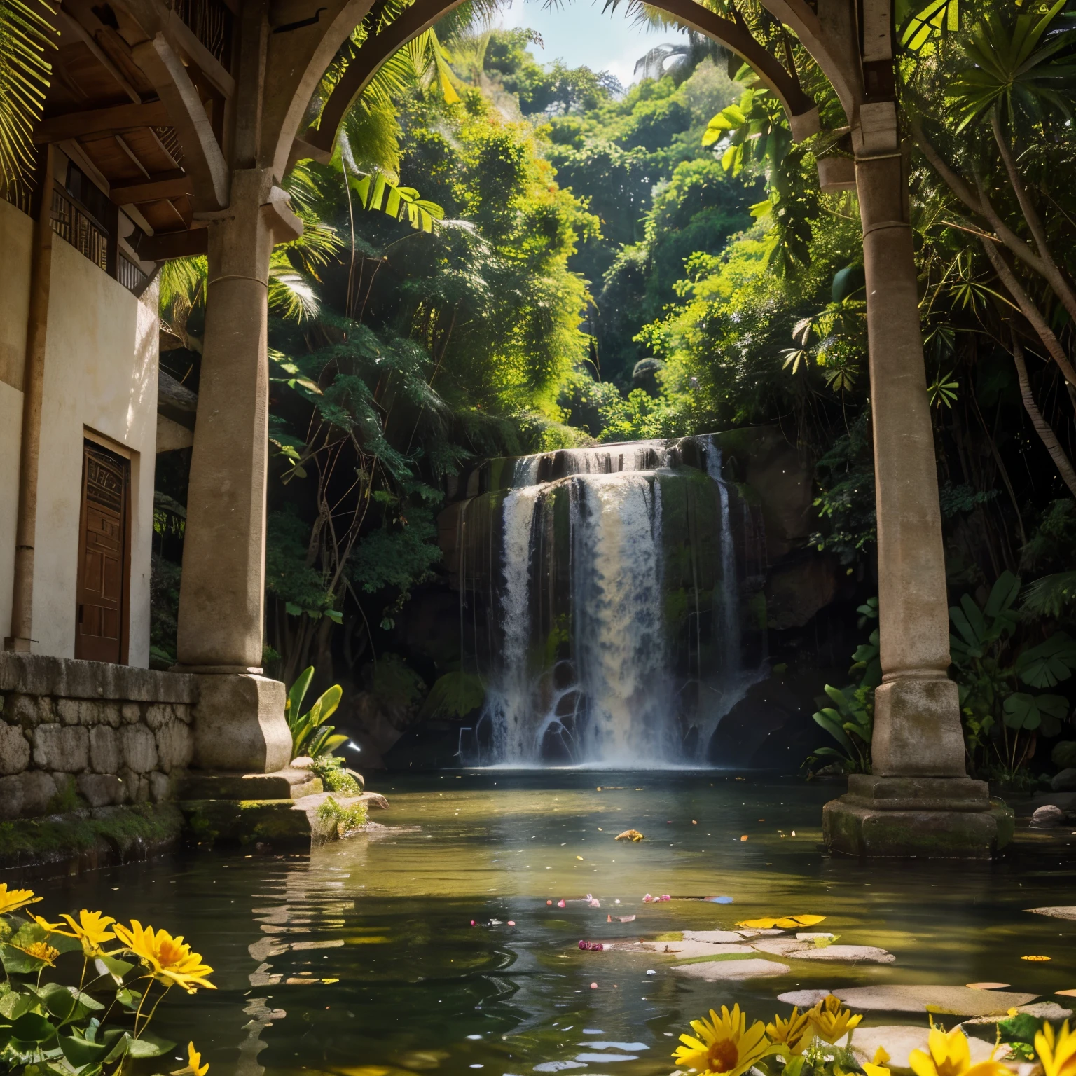 (1.2)best quality,(1.2)high-res,(1.2)photo-realistic, HDR(UltraHD) images of beautiful flowers or breathtaking nature scenes from the Philippines. Add vibrant colors, vivid hues, and exquisite details to capture the essence of the subject.
Incorporate a wide range of flowers such as roses, orchids, sunflowers, and hibiscus, showcasing the diversity of the Philippine flora. Depict delicate petals, intricate patterns, and the play of light and shadow on the flowers' surface, emphasizing their natural beauty.
Capture the lush greenery of the Philippine landscapes with towering palm trees, cascading waterfalls, and vibrant meadows. Illuminate the scenes with soft golden sunlight, casting warm and inviting hues on the surrounding environment.
Highlight the balance and proportion in the composition by framing the focal point with carefully arranged elements. Incorporate the principles of variety, movement, and rhythm to create a dynamic and engaging visual experience. Utilize repetition and patterns to add a sense of harmony and coherence to the image.
In the background, include elements that convey the unique culture and heritage of the Philippines, such as traditional houses, rice terraces, or indigenous flora and fauna. This adds depth and context to the artwork, immersing the viewer in the rich and vibrant Filipino culture.
Ensure that every detail is captured with clarity and realism. Emphasize the fine textures of leaves, the intricate veins on flower petals, and the interplay of light and shadow. Represent the delicate balance between natural elements and human presence, such as a butterfly perched on a flower or a gentle breeze rustling the leaves.
Choose an art style that complements the subject matter, such as impressionism, realism, or contemporary. Experiment with different brush strokes, textures, and techniques to enhance the overall visual impact. Strive for a captivating and awe-inspiring artwork that transports viewers to the captivating landscapes