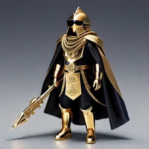 Brilliant Gold Diamond Maya Star((Rosewood))Copper weapons, Burlap Cloak Mummy Hood Platinum Silk Cyberpunk Light Crossbow Space Station 1:90 miniature models, illustration, Side view, (Side view), Wear gold-rimmed reflective sunglasses, Carrying future weapons, very happy, Side view, whole body, 3d, (Black and white checkered glasses) octane rendering, perfect appearance, Collagen protein(((Linen coarse cloth)))