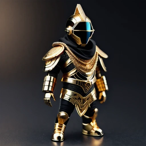 Brilliant Gold Diamond Maya Star((Rosewood))Copper weapons, Burlap Cloak Mummy Hood Platinum Silk Cyberpunk Light Crossbow Space Station 1:90 miniature models, illustration, Side view, (Side view), Wear gold-rimmed reflective sunglasses, Carrying future weapons, very happy, Side view, whole body, 3d, (Black and white checkered glasses) octane rendering, perfect appearance, Collagen protein(((Light pink bottoming shirt)))