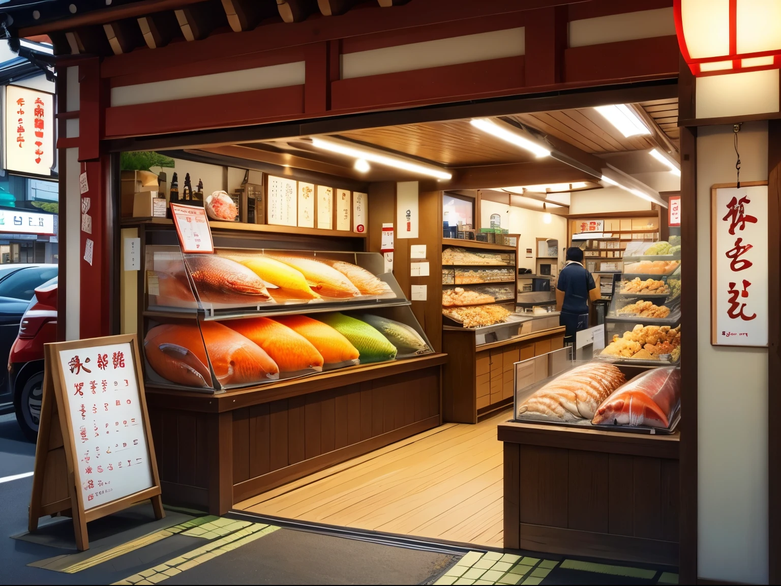 Fish shop Japan
