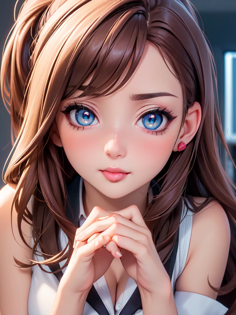((Detailed face, Cute Face)), (彼女は白い刺繍の入った長いスカートをyesている, Red blouse with lace, A white apron is tied around her waist, Blue socks, Brown leather shoes, She has a blue scarf wrapped around her head. yes, Her accessories include necklaces., Earrings, bracelet. 1 person)), Ultra-high resolution, (Realistic: 1.4), RAW Photos, Highest quality, (PhotoRealistic Stick), concentrated, Soft Light, ((15 years old)), ((Shiny platinum blonde silky super long straight hair, beautiful shiny bangs, Big clear sky blue eyes, Very beautiful bright eye highlights )), (( (Young Face))), (surface), (Depth of written boundary), masterpiece, (Realistic), woman, bangs, ((1 person))