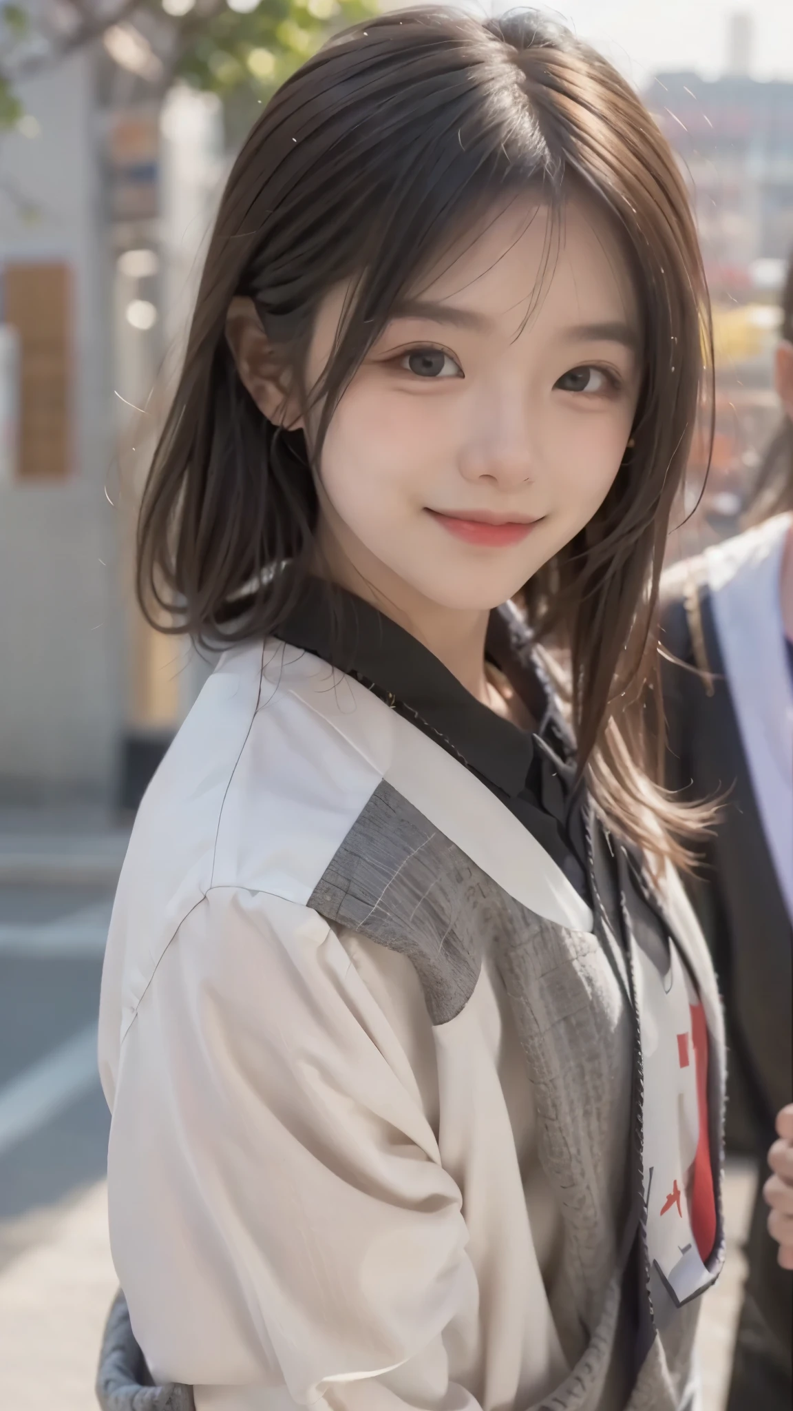 Smiling and having fun on a date