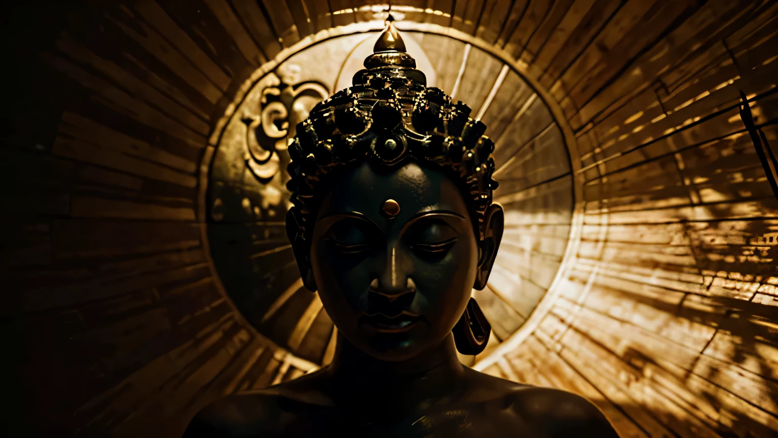 ultra realistic, third eye opening, buddhism