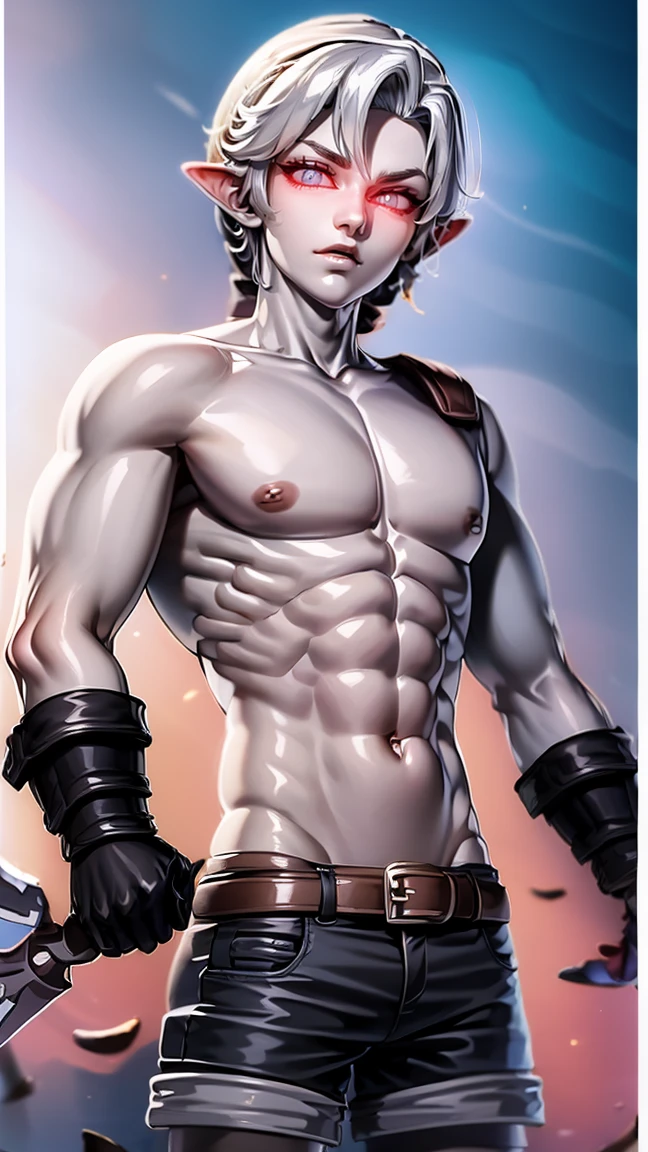 ((masterpiece)), ((best quality)), (detailed), perfect, solo, link, gorgeous boy, luscious lips, blonde hair, sexy,
