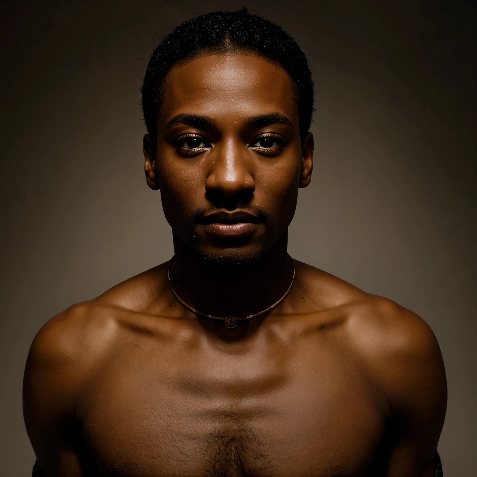 A black skinned guy with an iPhone 15 pro attached to a ring light