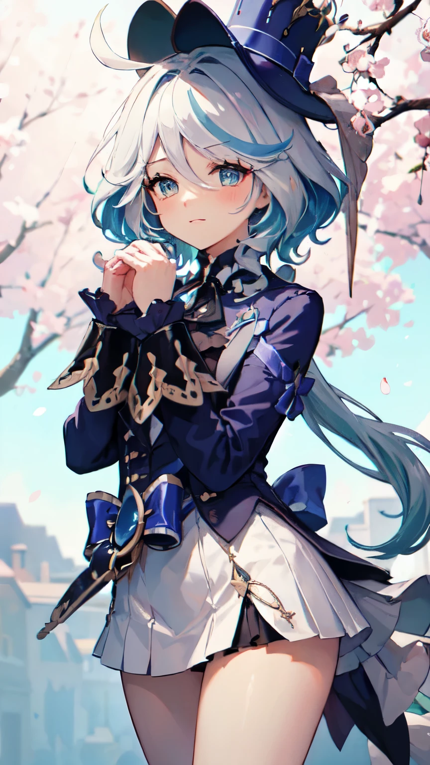 (Cross your hands1.5),The face is shy,blush