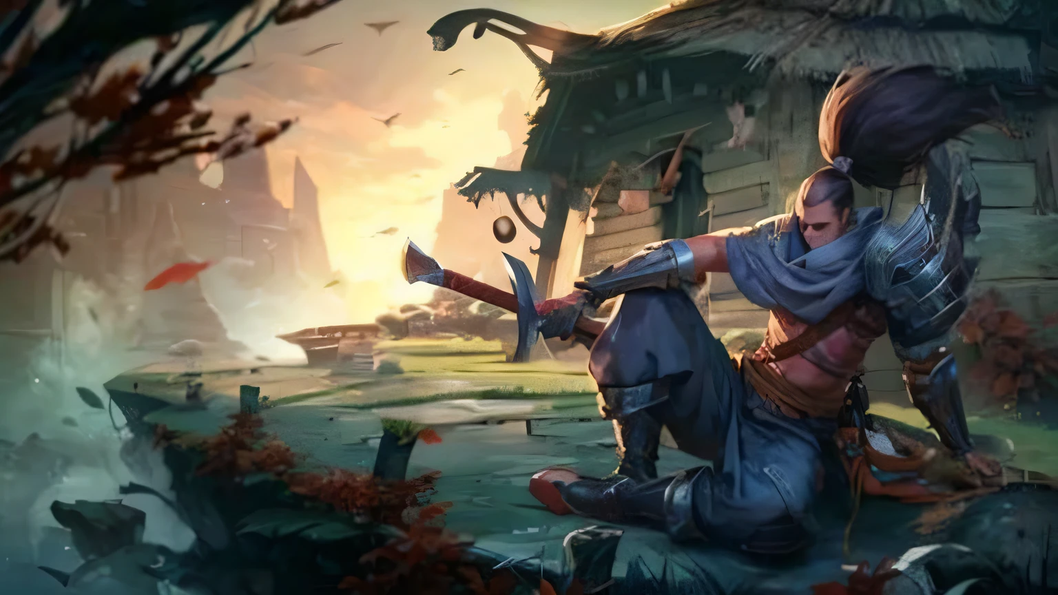 top quality, masterpiece, ultra high resolution, (lifelike: 1.4), original photo, 1 Swordsman,Super real