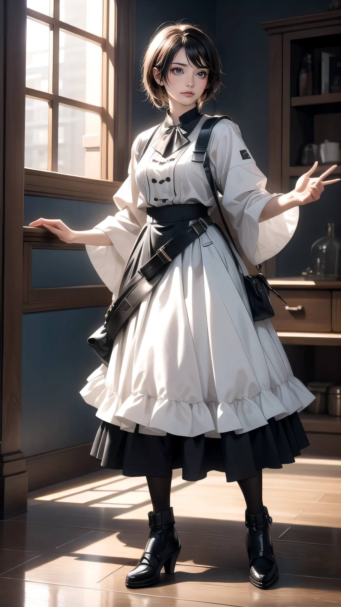 full body,(random pose),(Highest image quality, (8K), Ultra-realistic, Best Quality, High quality, High Definition, high quality texture, high detailing, Beautiful detailed, fine detailed, extremely details CG, Detailed texture, realistic representation of face, masterpiece, presence)