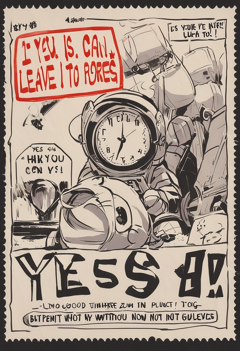a cartoon about an astronaut working at a fastfood restaurant, <lora:TheFarSide:1>, by gary larson, monochrome, black and white