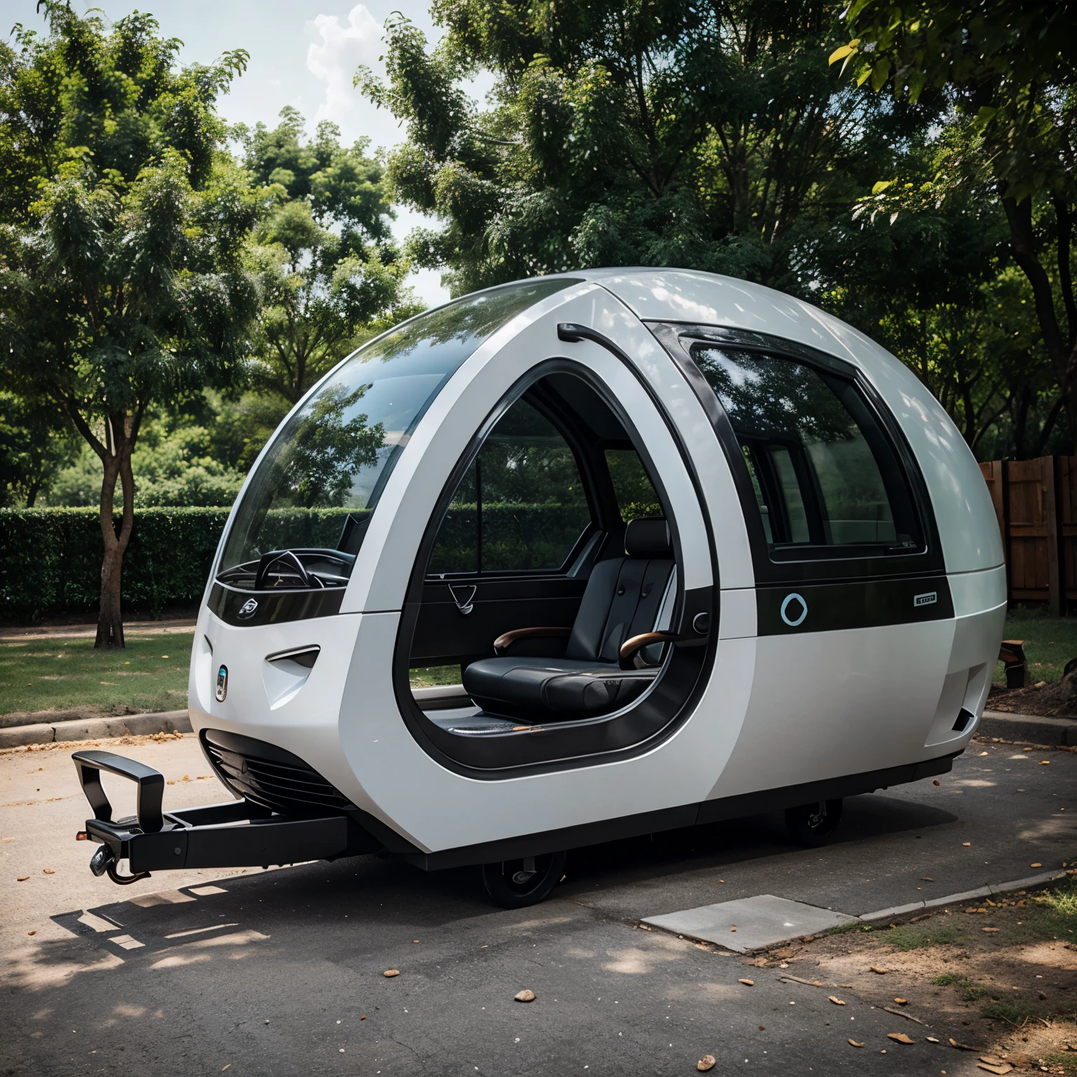 create a drawing with colors of EcoSphere Pods," which is a revolutionary transportation system utilizing self-sustaining, eco-friendly pods powered by renewable energy sources such as solar and kinetic energy. 