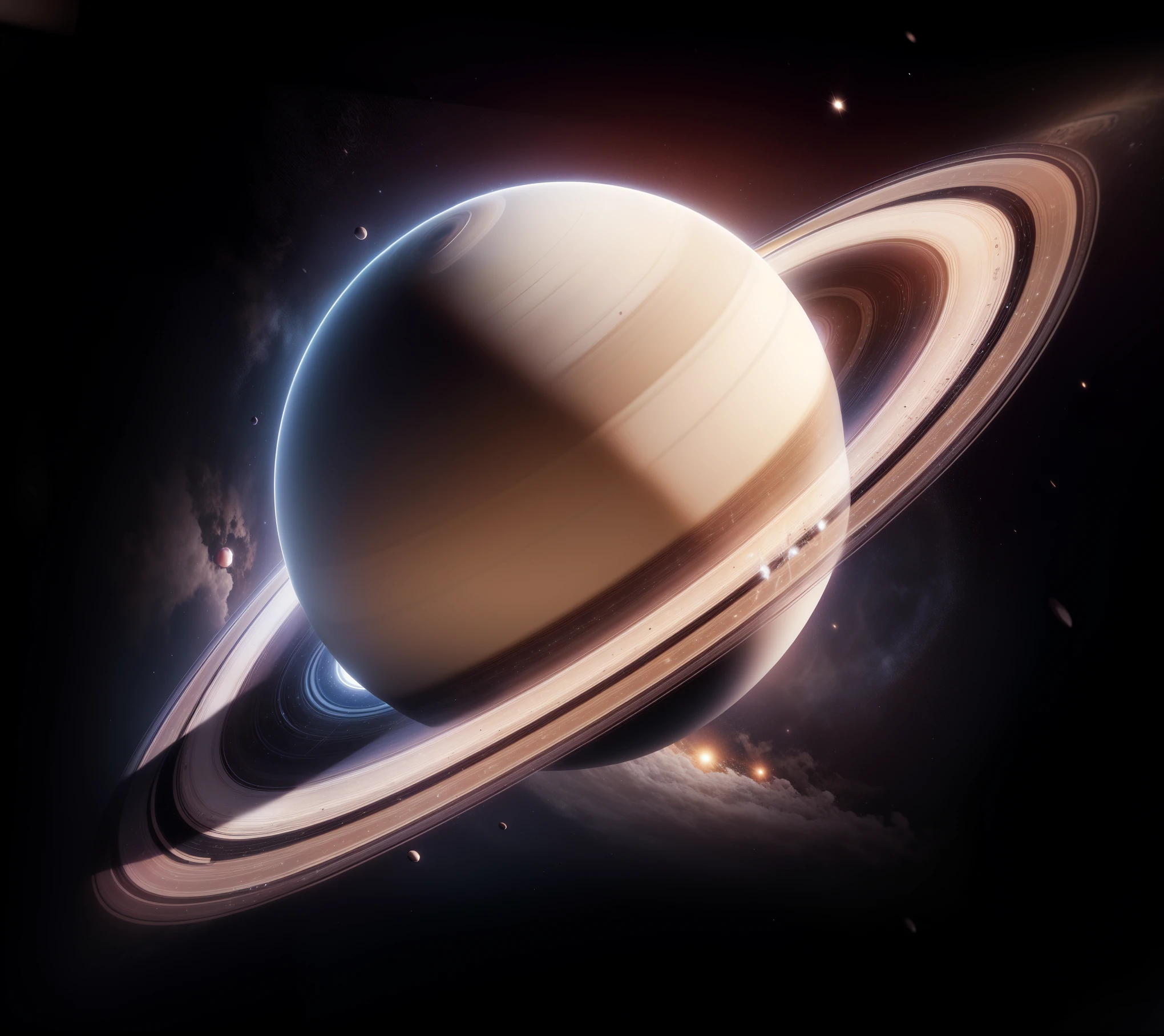 saturn ultra detalhado, realista[