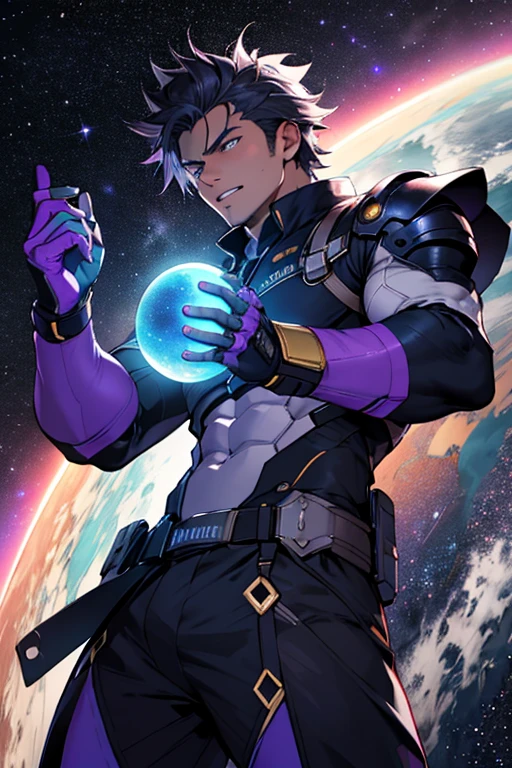 Deus (garoto) holding the galaxy in your hands 