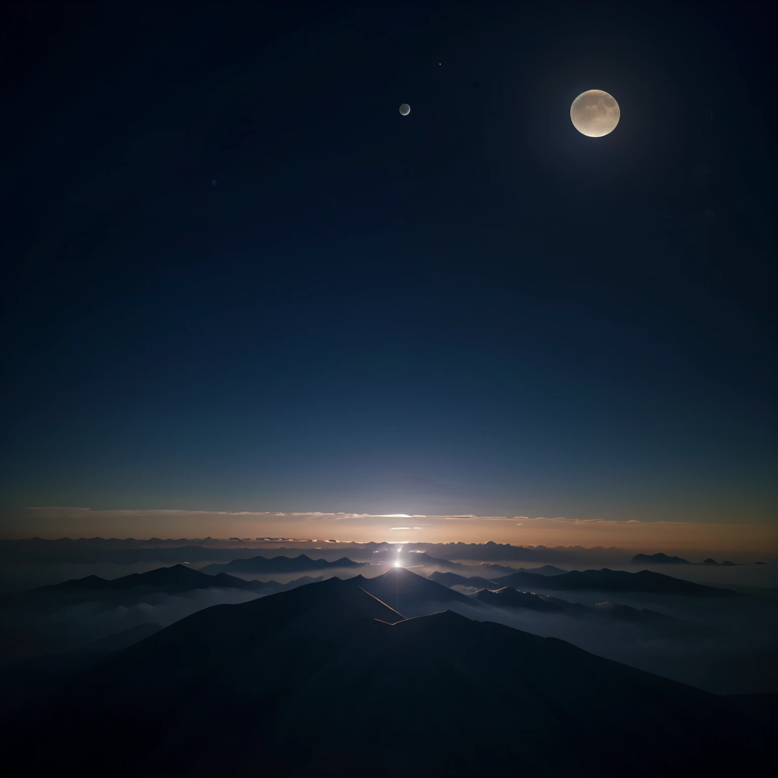 Moon of ramdan in sky very fine ( 1st phase after new moon day )