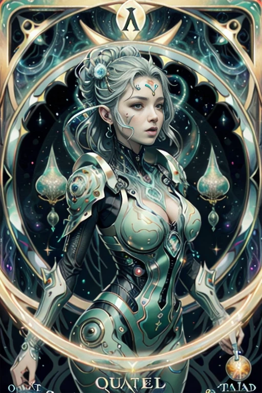 best quality,4k,8k,highres,masterpiece:1.2,ultra-detailed,realistic:1.37,HDR,UHD,studio lighting,ultra-fine painting,sharp focus,physically-based rendering,extreme detail description,professional,art nouveau,tarot card style,dramatic angle, (high octane action),dynamic pose, joy expression, beautiful alien female,creatures from outer space, (1 alien female casting a healing spell:1.5), fractal_body,(wearing a vegetal exoskeleton),alien flora,(spectacular bioluminescent fungi background),vivid colors,pale green hues,trending on cgsociety,landscape,horror,sci-fi,concept artists,bright and vibrant colors,dreamy lighting